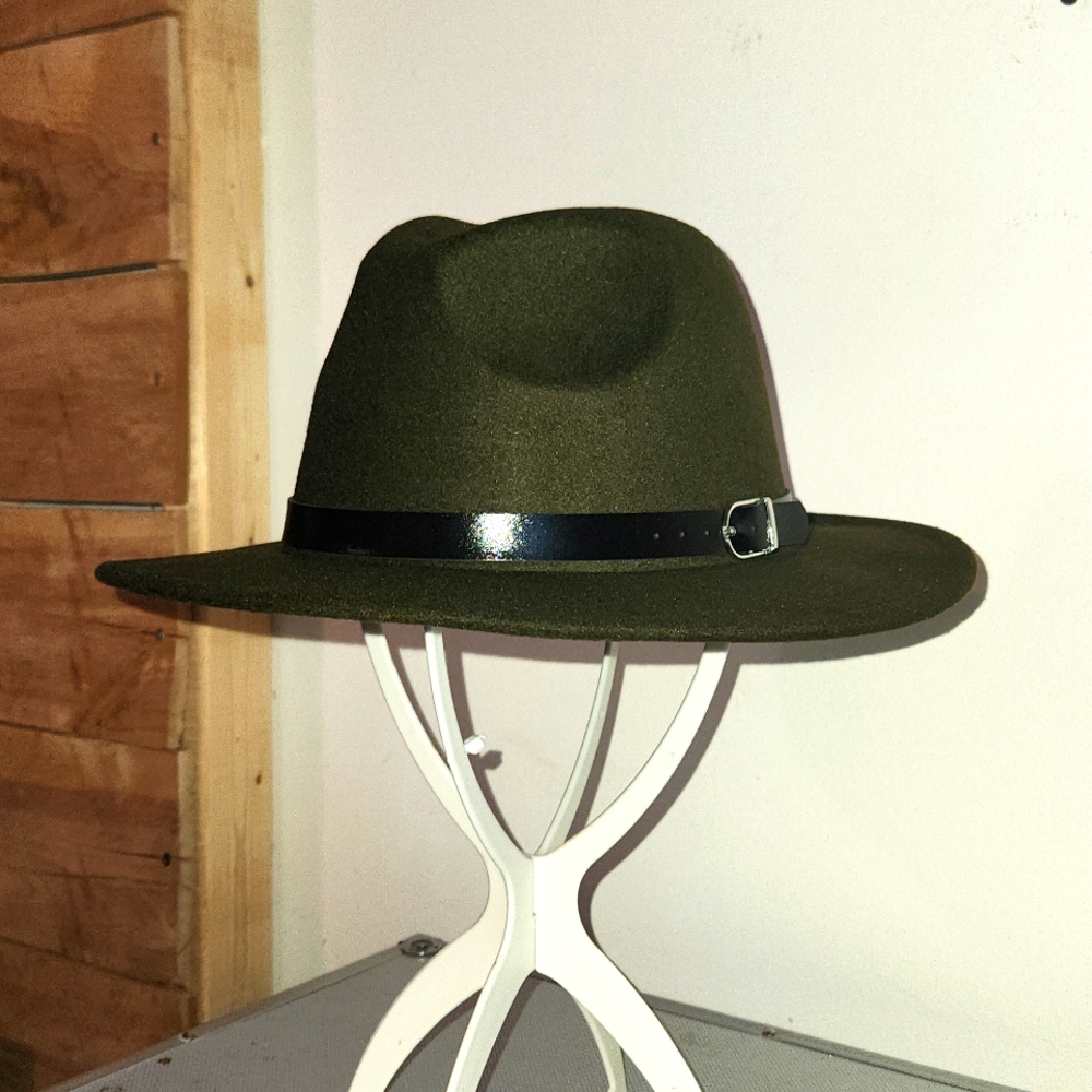Brand New! Dark Green Dress Hat